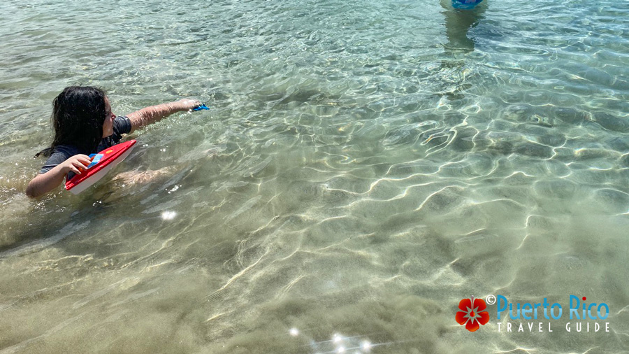 Clear water for kids and families at Crash Boat Beach - Aguadilla, Puerto Rico