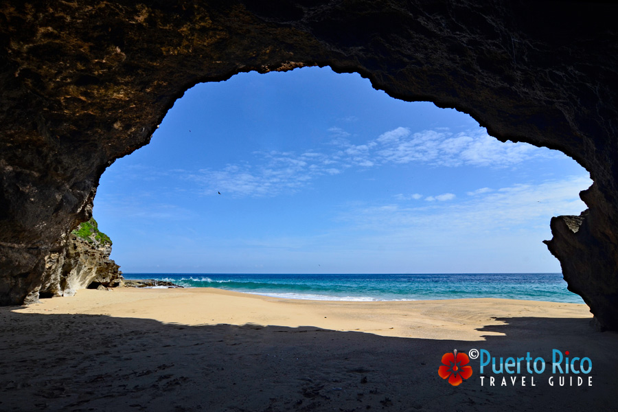 Cueva Golondrina - Beach Cave / Grotto at Playa El Pastillo in Isabela, Puerto Rico.
