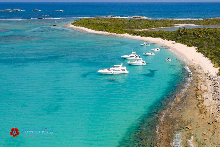 Catamaran tours to Icacos Cay in Puerto Rico